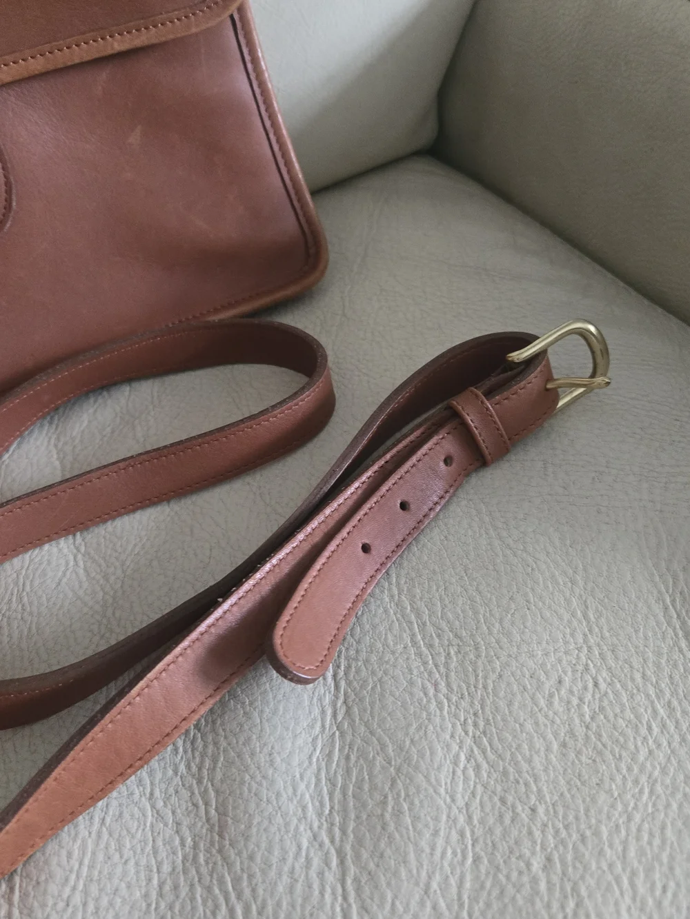 Coach Vintage Brown Leather Briefcase Crossbody 9927 - Picture 11 of 16